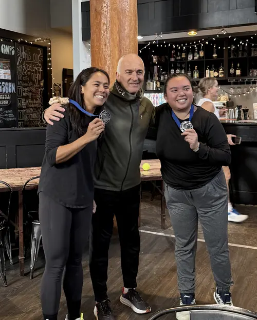 Valentin Toba coaching in Whistler