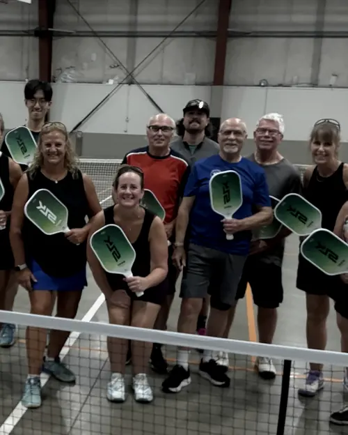 Valentin Toba coaching at the Whistler Racket Club